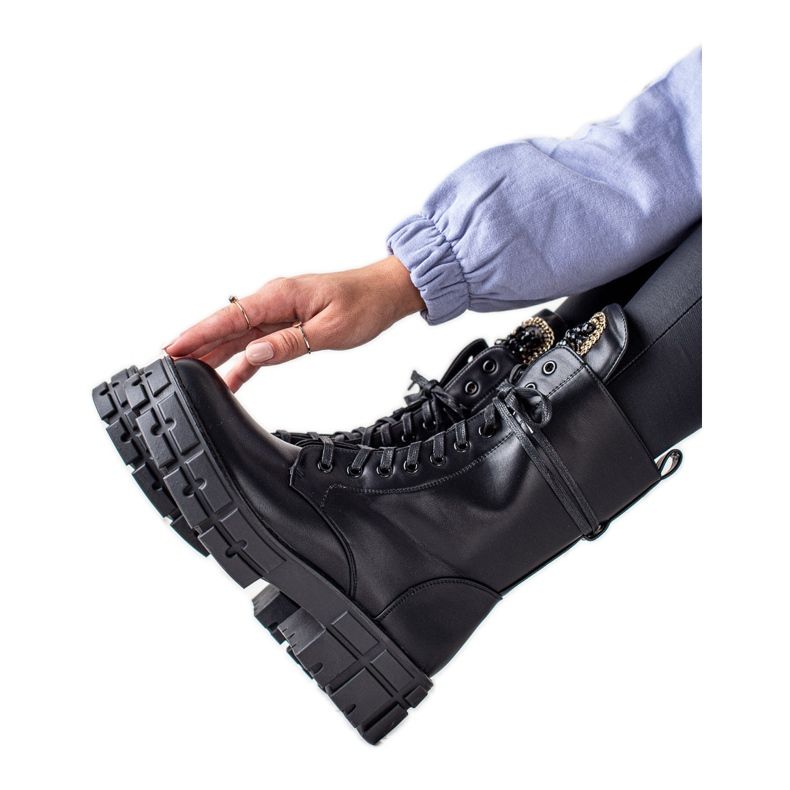 Seastar Korkeat työntekijät kiteillä musta