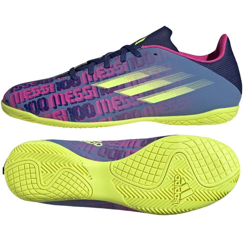Adidas X Speedflow Messi.4 In M FY6921 -jalkapallokengät laivaston sininen monivärinen laivastonsininen