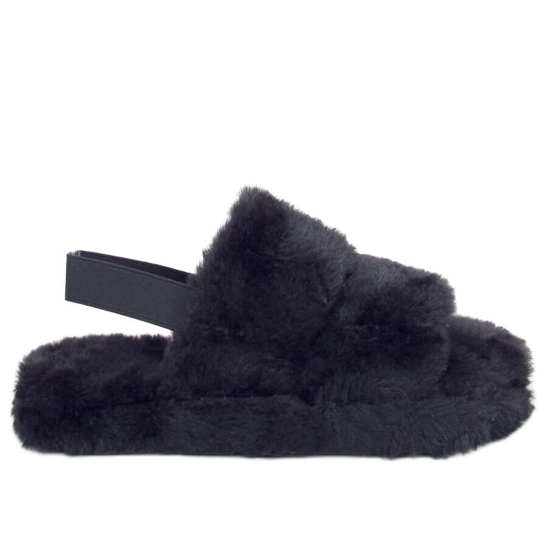 Musta naisten turkis tohvelit N-92 musta