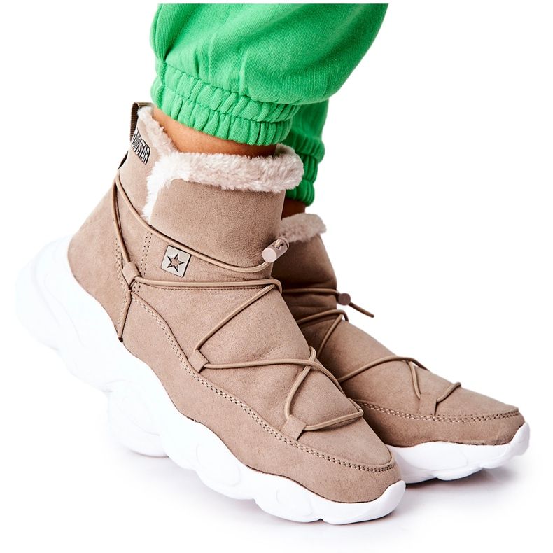 Lämpimät lumisaappaat Big Star Beige II274263