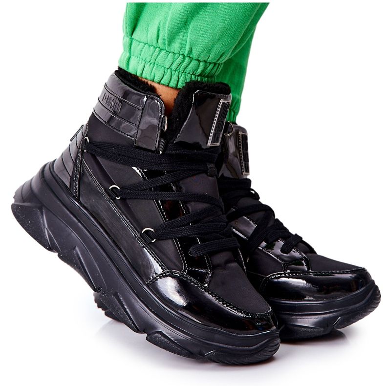 Lämpimät lumisaappaat Big Star II274311 Musta