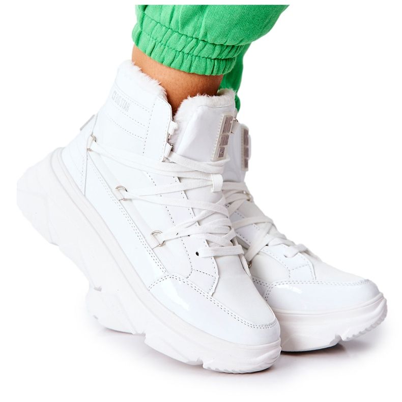 Lämpimät lumisaappaat Big Star II274463 Valkoinen