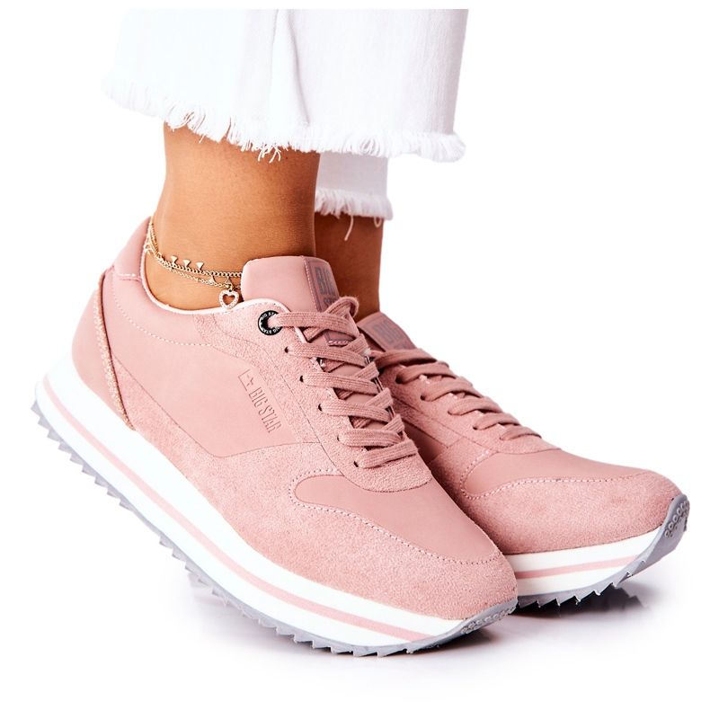 Urheilukengät Memory Foam Big Star II274218 Nude vaaleanpunainen