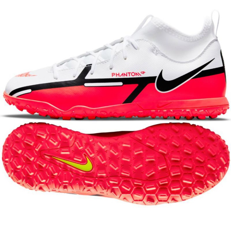 Nike Phantom GT2 Club Dynamic Fit Tf Jr DC0826 167 jalkapallokengät monivärinen valkoinen