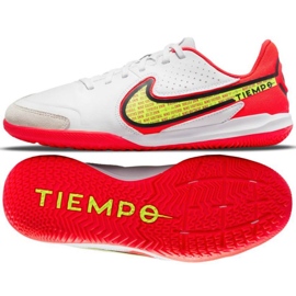 Nike Tiempo Legend 9 Academy Ic Jr DA1329 176 jalkapallokengät keltainen, valkoinen, monivärinen valkoinen