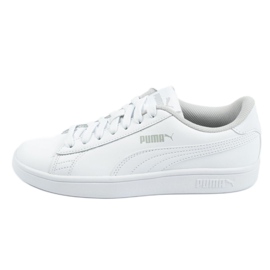 Puma Smash V2 Jr 365170 02 valkoinen sininen