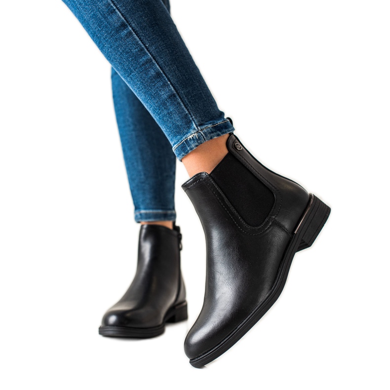 Sergio Leone Klassiset mustat vetoketjulliset saappaat