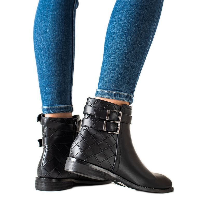 Goodin Mustat saappaat soljilla