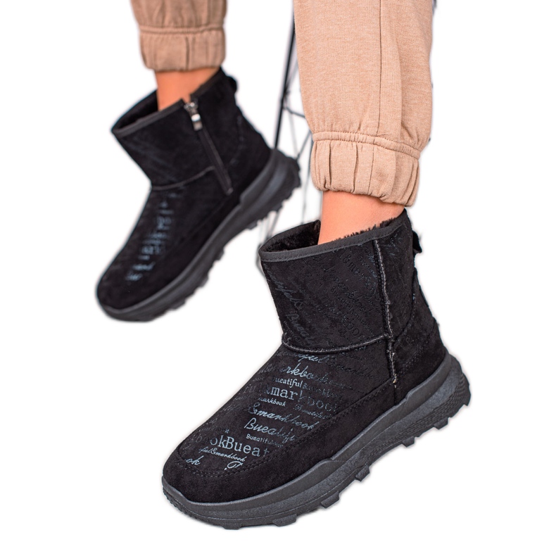 TRENDI Lämmin Mukluki lavalla musta