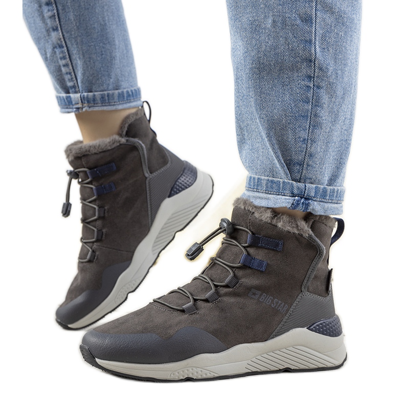 Harmaat, tyylikkäät Big Star -tossut naisille Cottolta