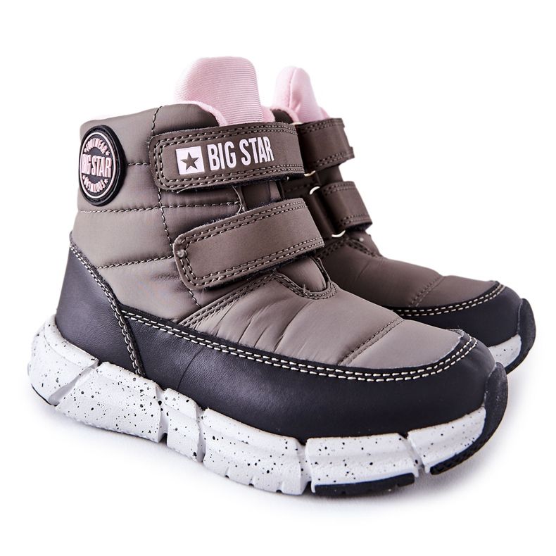 Lasten lumisaappaat Memory Foam Big Star II374071 Szare musta harmaa