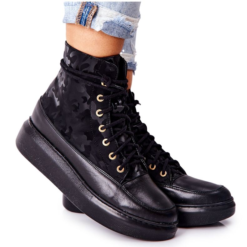 Lewski Shoes Urheilunahkakengät Lewski 3034 Black Camo musta