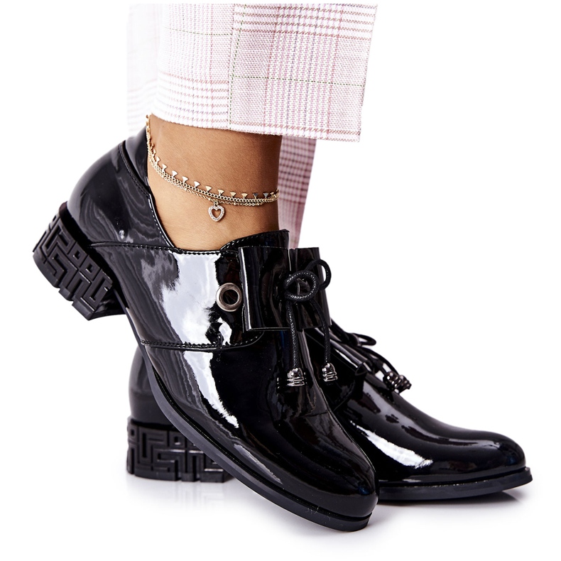 Lakatut kengät Sergio Leone PB260 musta