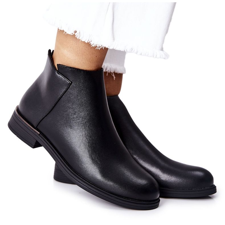 Litteät lämpimät saappaat Sergio Leone BT511 musta