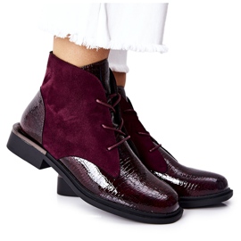 Suede lämpimät saappaat Sergio Leone BT401 Burgundy klaretti