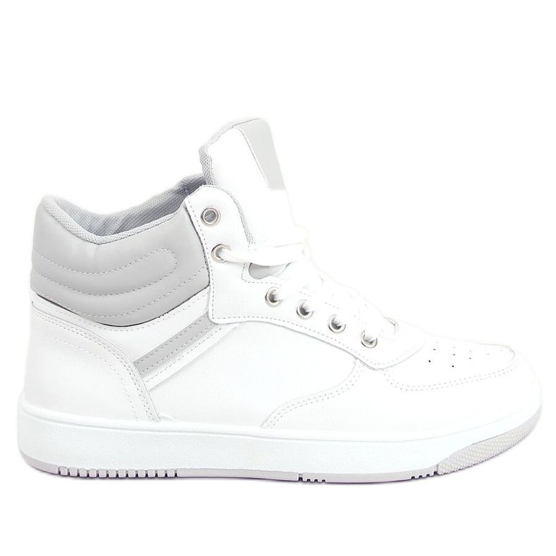 Emma WHITE / GREY korkeat tennarit valkoinen