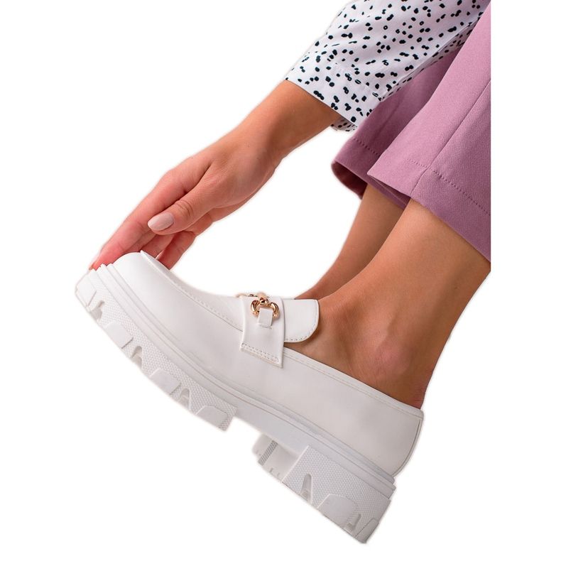 Diamantique Eco Nahka Loaferit valkoinen