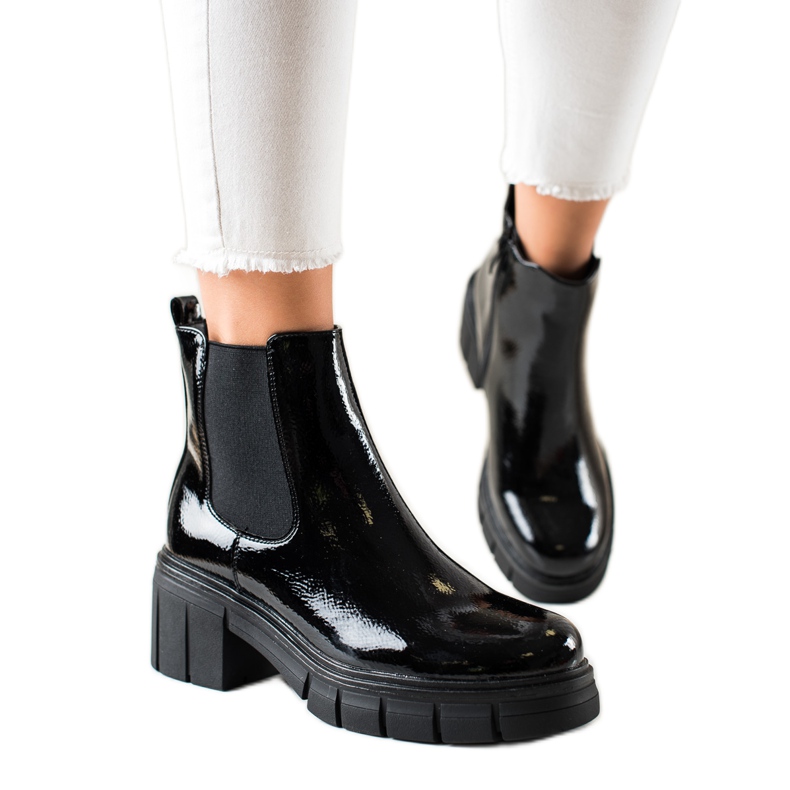 Filippo Lakatut muotisaappaat musta