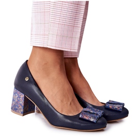 Naisten Avokkaat Maciejka Suede Navy Blue 3356A-19 tummansininen