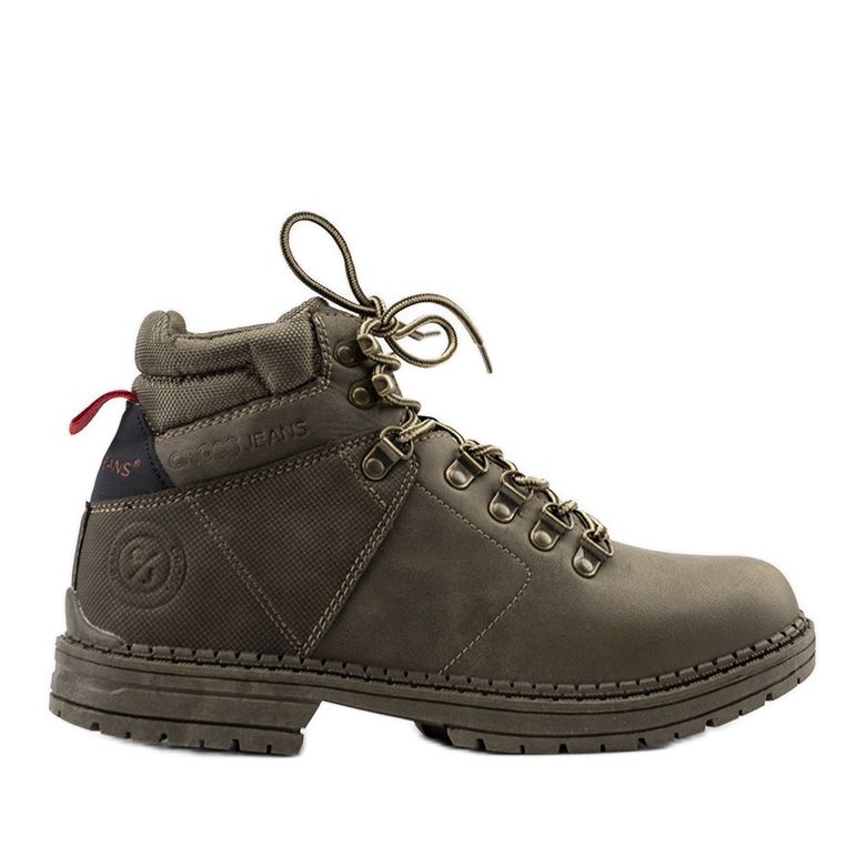 Cross Jeans Vihreät miesten cross farkut Chapa vaelluskengät