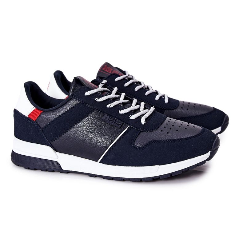 Miesten urheilukengät Memory Foam Big Star Navy Blue II174083 sininen