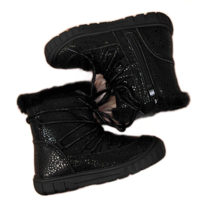 Eristetyt saappaat Jr EVE325A musta valkoinen