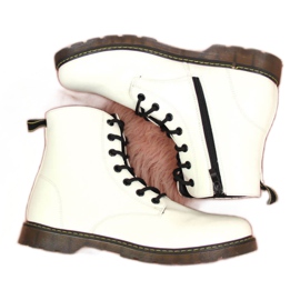 Eristetyt lakatut saappaat Miss E Jr EVE251B valkoinen