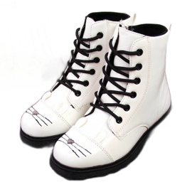 Valkoiset saappaat tytöille eristetty Jr EVE319B valkoinen