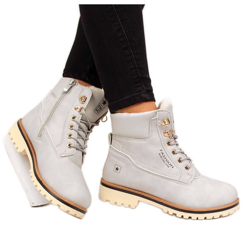 Naisten eristetyt saappaat Uutiset W EVE249B harmaa