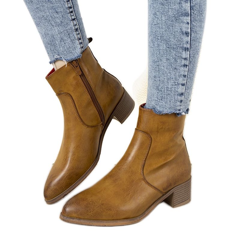 Naisten kamelisaappaat, Hortense -cowboy -saappaat ruskea