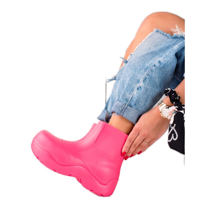 TRENDI Galoshit muotialustalla vaaleanpunainen