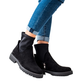 Bella Star Slip-on mokkanahkakengät musta