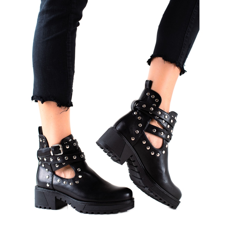 Bestelle Muodikkaita työntekijöitä tekojalokivillä musta