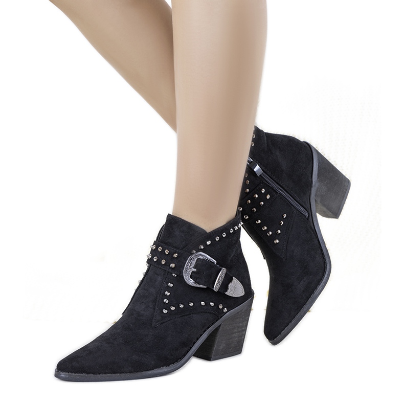 Mustat Hughes -cowboy -saappaat