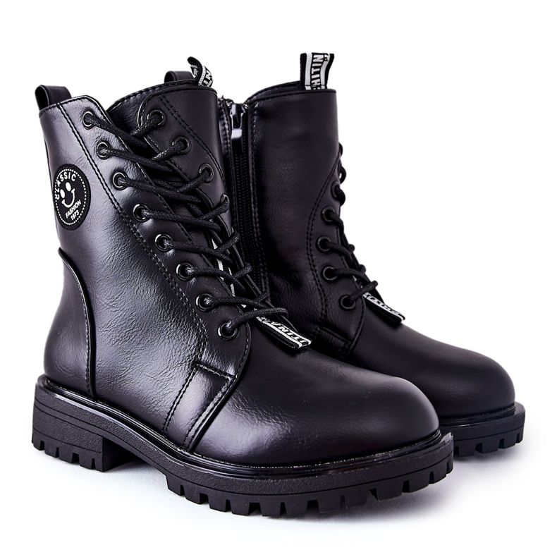 PE1 Lasten lämpimät saappaat Työntekijät Musta Rosalie