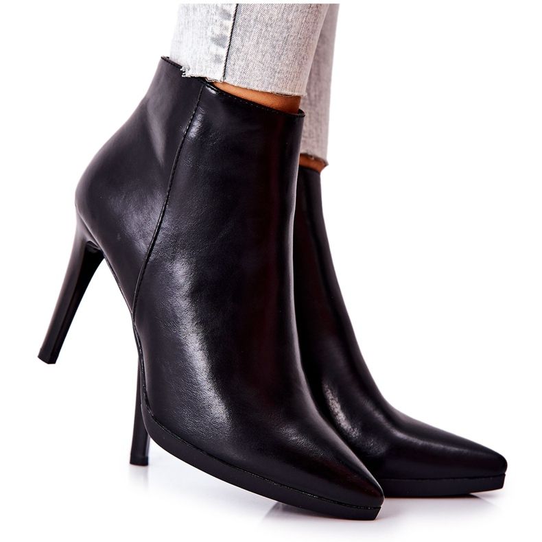 Naisten saappaat korkokenkiä Sergio Leone BT501 musta