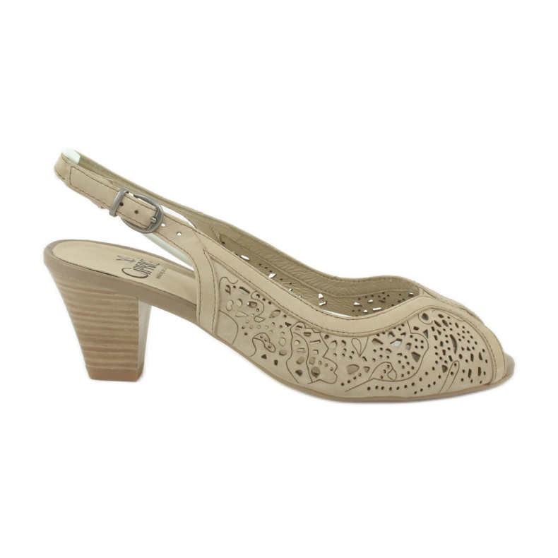 Caprice avoimet nahkasandaalit 29606 beige