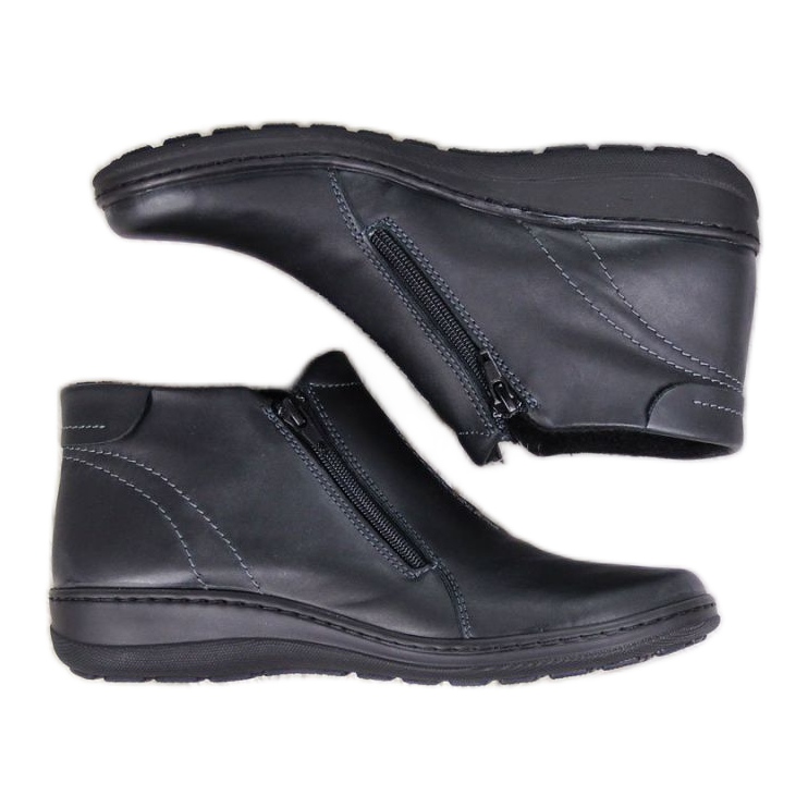 Mukavat eristetyt nahkakengät W Helios 642 harmaa