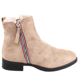 Isabel Khaki mokkanahkakengät beige