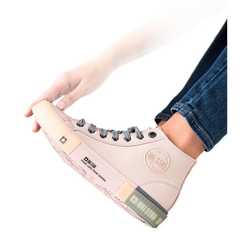 Naisten lenkkarit Big Star II274138 vaaleanpunainen