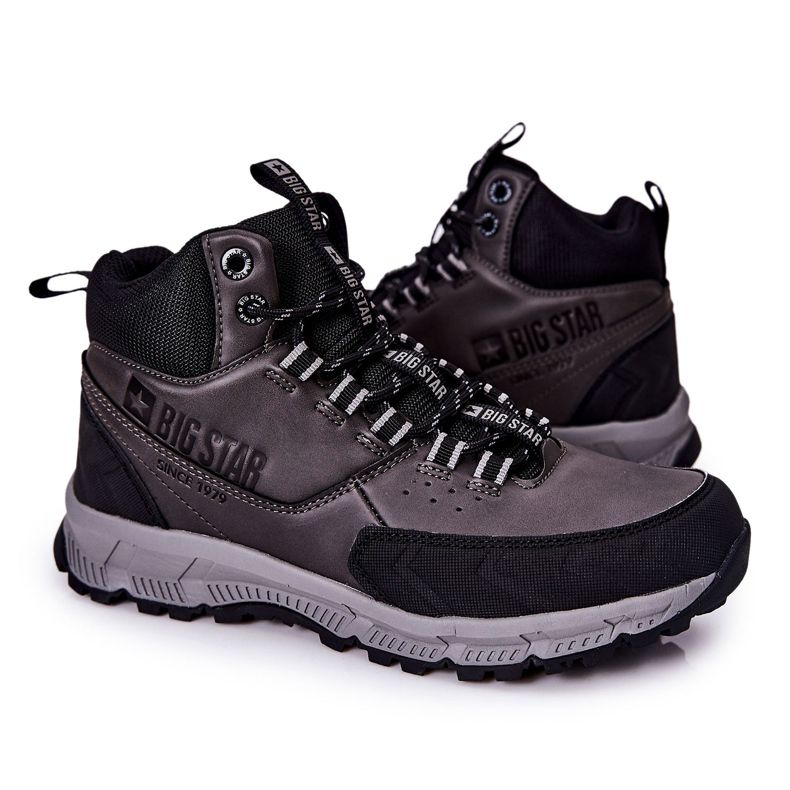 Korkeat urheilukengät Big Star II174176 Musta