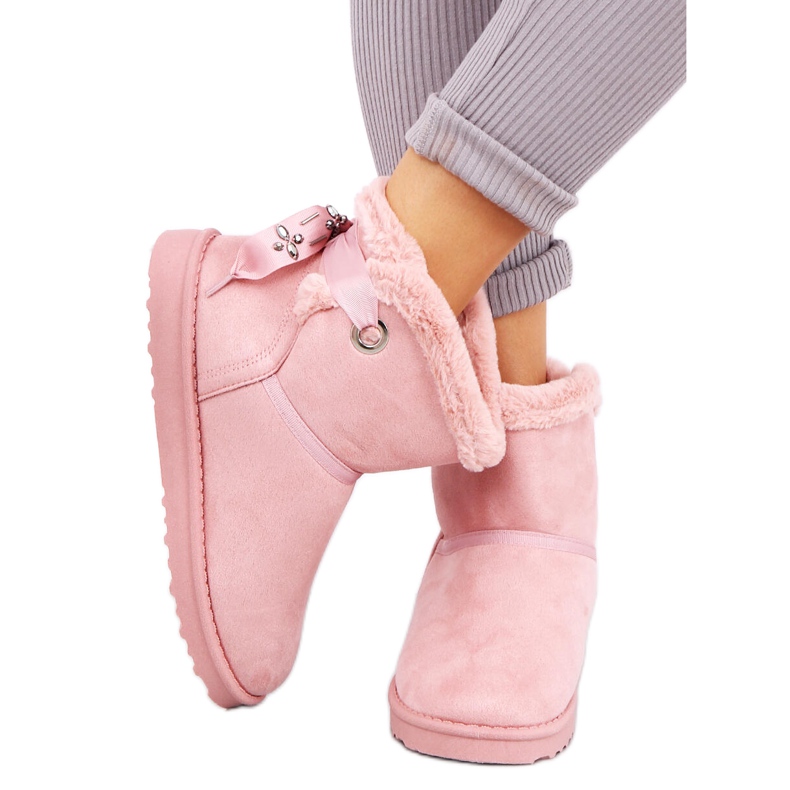 Emusy Silki Pinkki lumikengät vaaleanpunainen