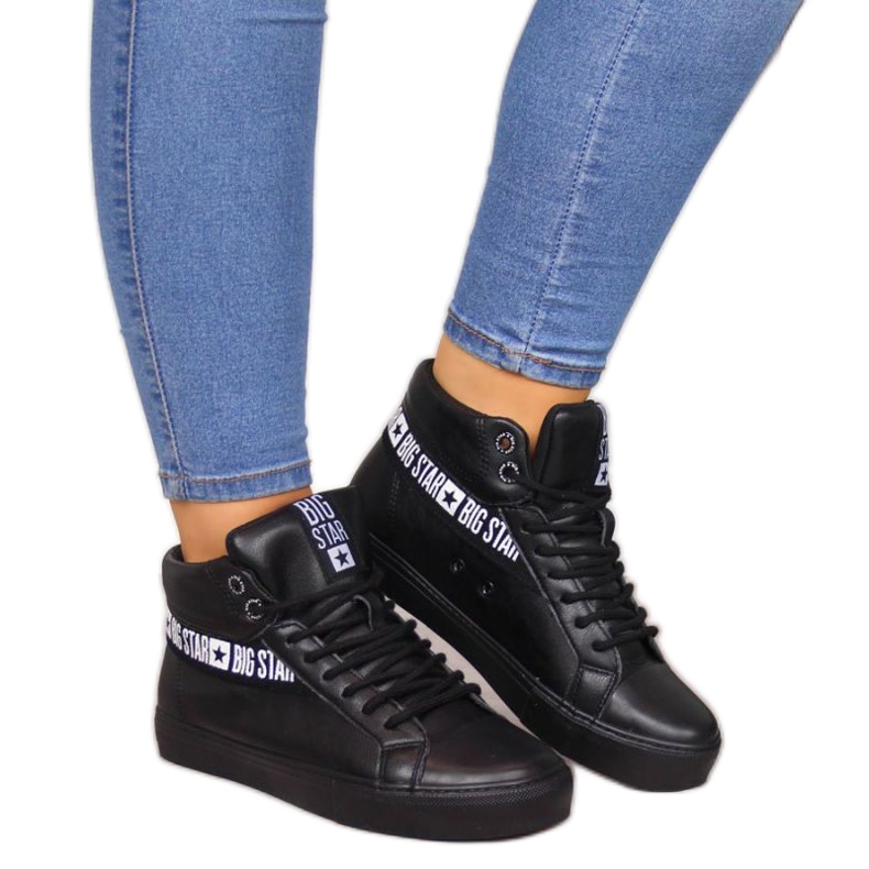 Korkeavartiset tennarit Big Star W EE274355 musta