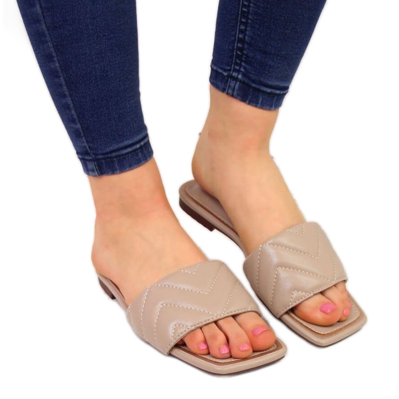 Tikatut tossut S. Barski W OLI103B beige