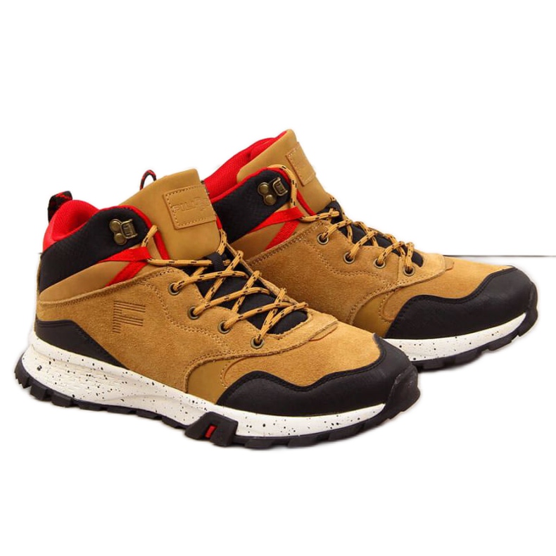 Nahkaiset vaelluskengät Filippo M PAW294B kameli ruskea