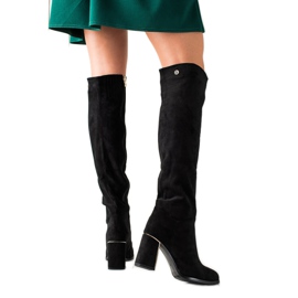 Goodin Tyylikkäät mokkanahkakengät musta