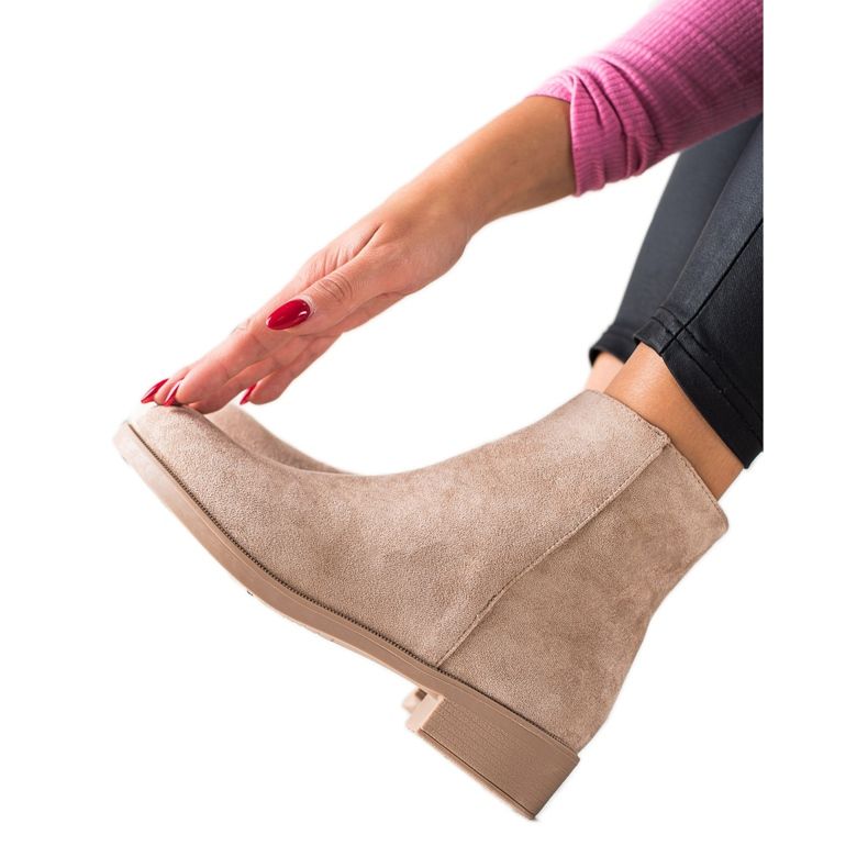 Mannika Klassiset mokkanahkakengät beige