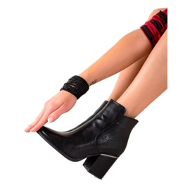 W. Potocki Saappaat, joissa Snake Print Potocki -lisäosa musta