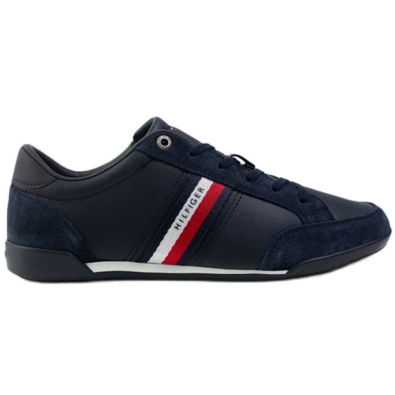 Kengät Tommy Hilfiger Corporate Material Mix Nahka M FM0FM03741 DW5 laivastonsininen