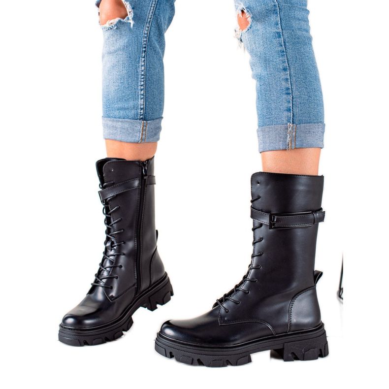 Klassiset Sergio Leonen saappaat musta